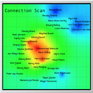 Connection scan map